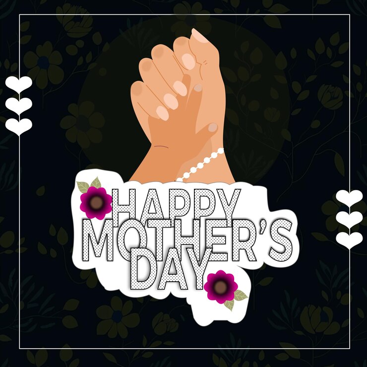 PSD reflexiones de amor y gratitud en el mosaico del día de la madre