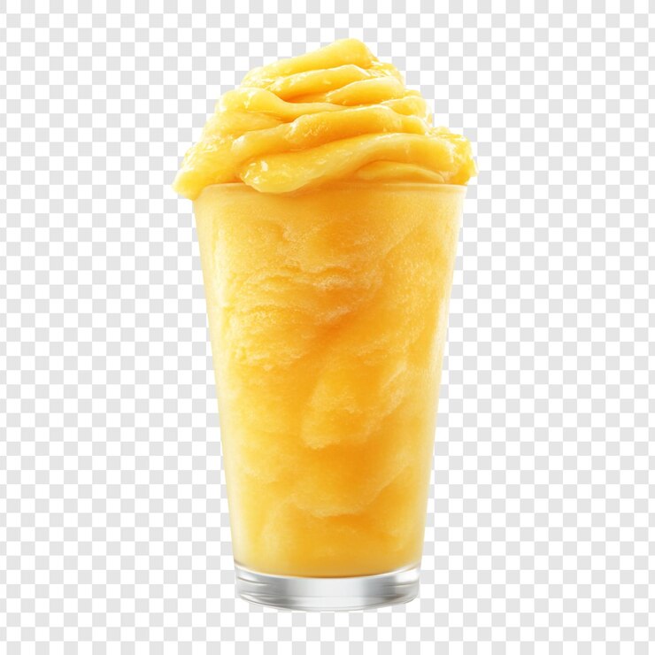 PSD refrescante batido amarillo