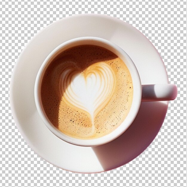 Una refrescante taza de café caliente en un café