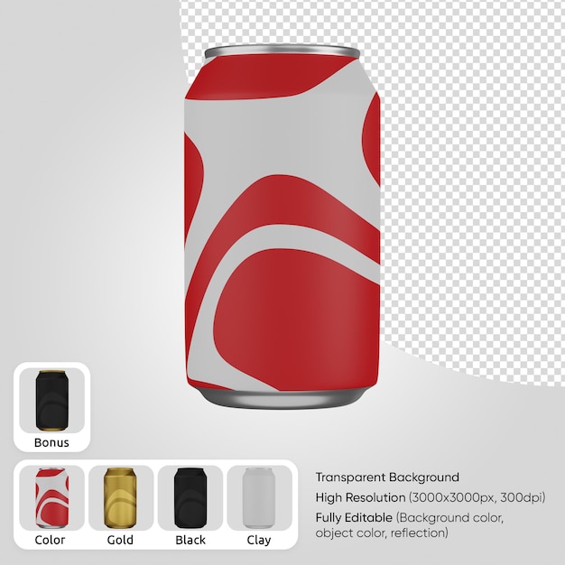 PSD refresco 3d