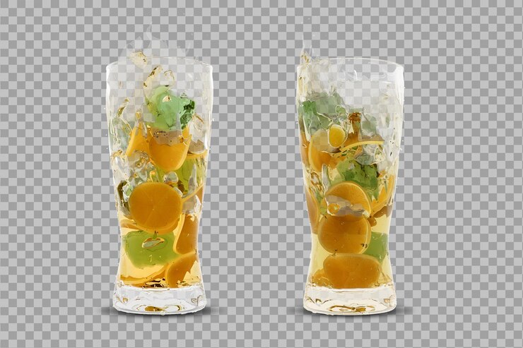 Refrescos en renderizado 3d aislado