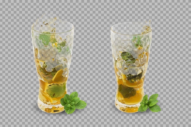 Refrescos en renderizado 3d aislado