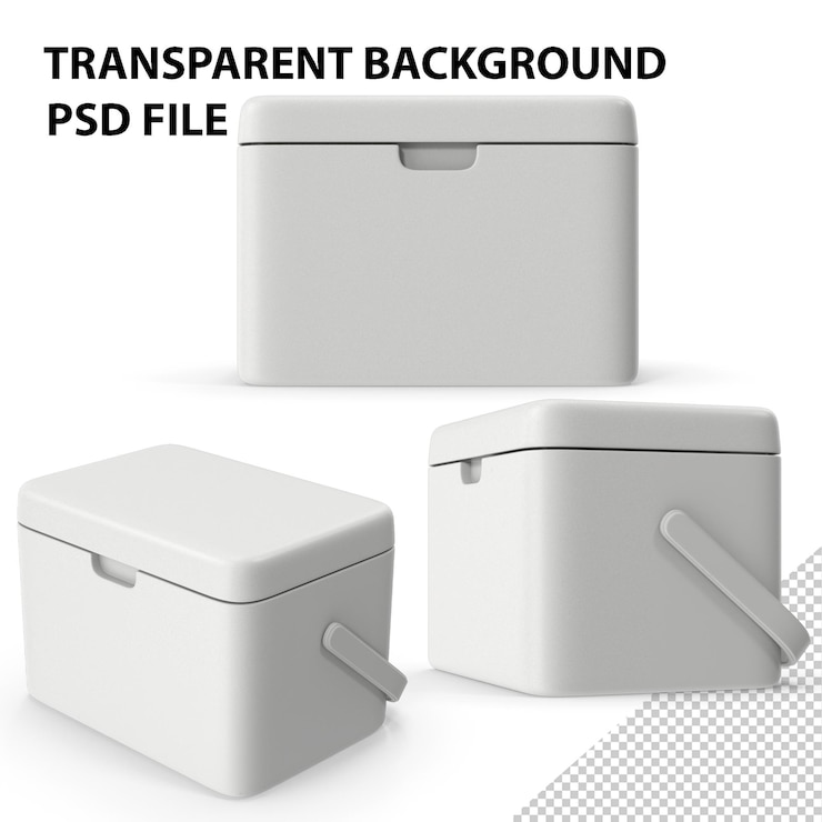 PSD refrigerador de hielo de plástico png