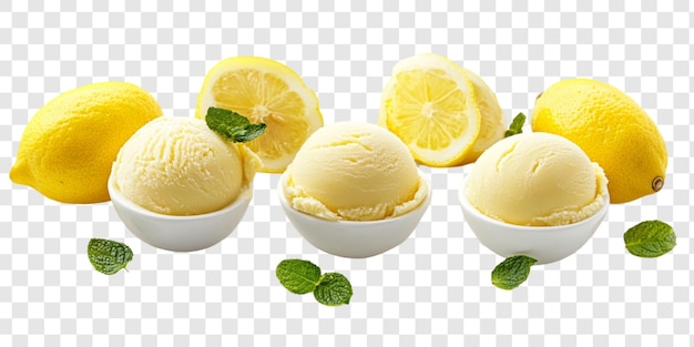 Refrigerante gelado de limão com guarnição de hortelã