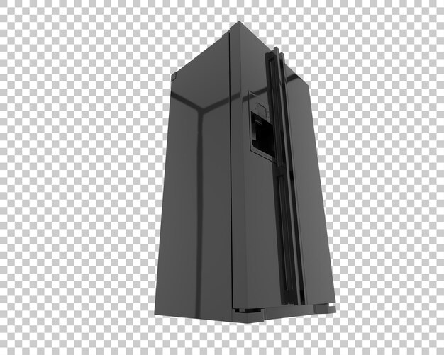 Réfrigérateur isolé sur fond transparent illustration du rendu 3d