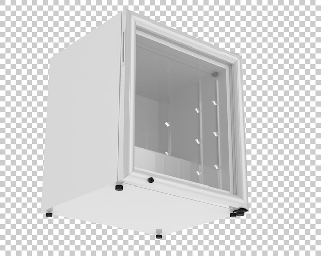 PSD réfrigérateur isolé sur fond transparent illustration du rendu 3d