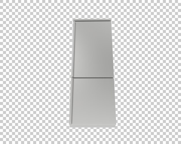PSD réfrigérateur isolé sur un fond transparent illustration de rendu 3d