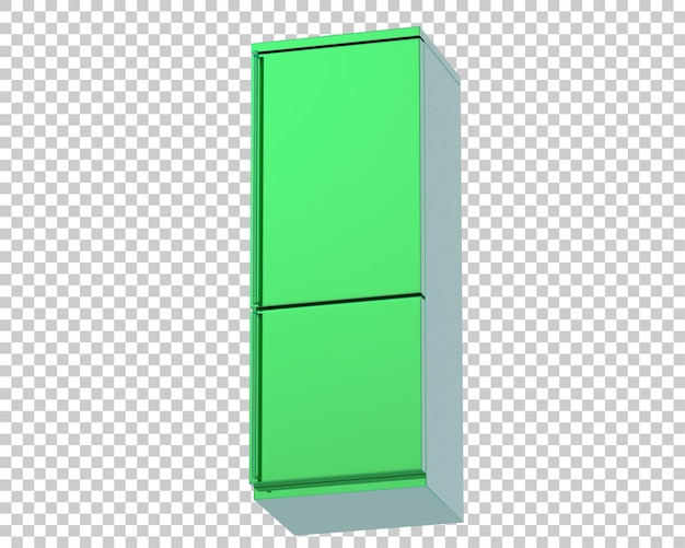 Réfrigérateur Isolé Sur Un Fond Transparent Illustration De Rendu 3d