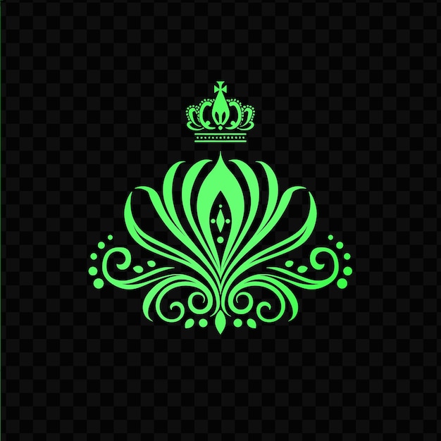 PSD regal gladiolus monogram logotipo com pérolas decorativas e cro creative psd vector design tatuagem cnc