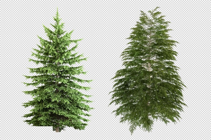 Regalos de árbol de Navidad y sillón en 3D prestados aislados