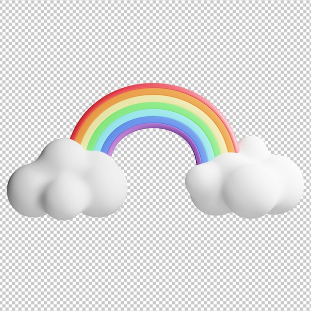 PSD regenbogen 3d-darstellung