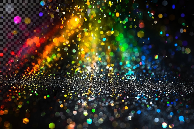 PSD regenbogen-glitzern