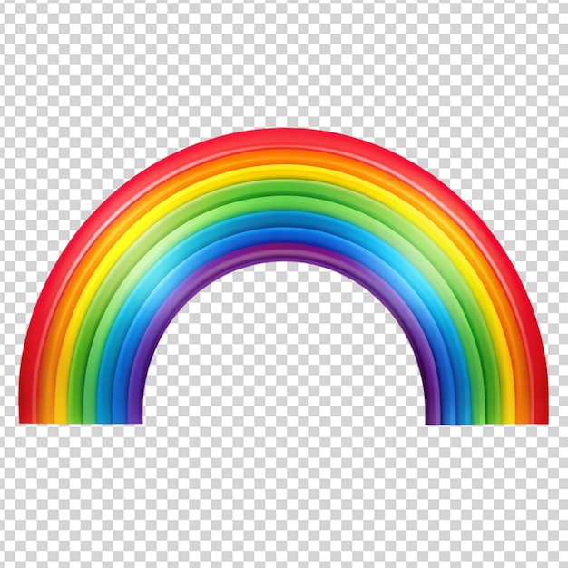 Regenbogen isoliert auf durchsichtigem Hintergrund