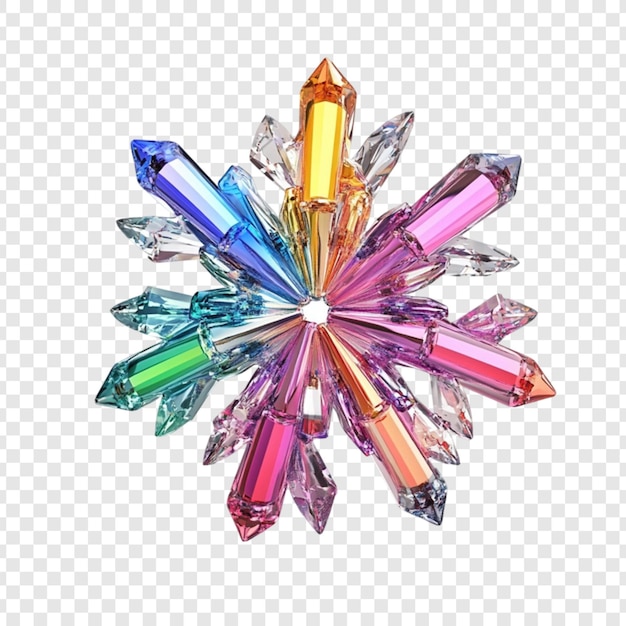 Regenbogen Kristall Schneeflocke Juwel Edelstein Funkeln