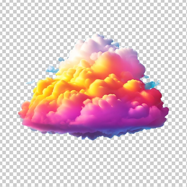 Regenbogenfarbene Wolke