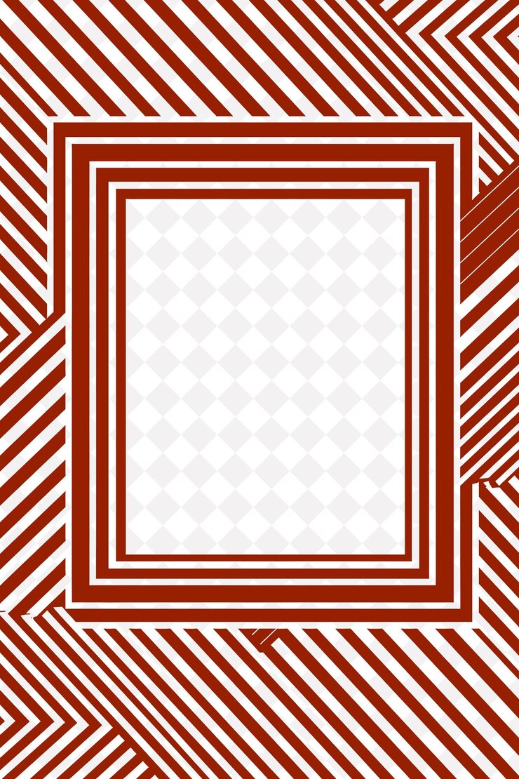 PSD regency frame border con líneas limpias y subtexto geométrico diseños abstractos png creativos