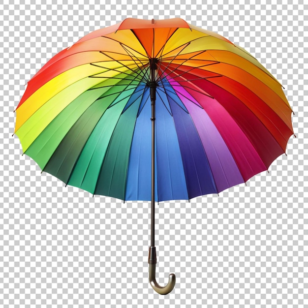 PSD regenschirm mit regenbogenfarben