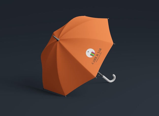Regenschirm-mockup-vorlage