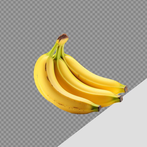 PSD reife gelbe banane png isoliert auf durchsichtigem hintergrund