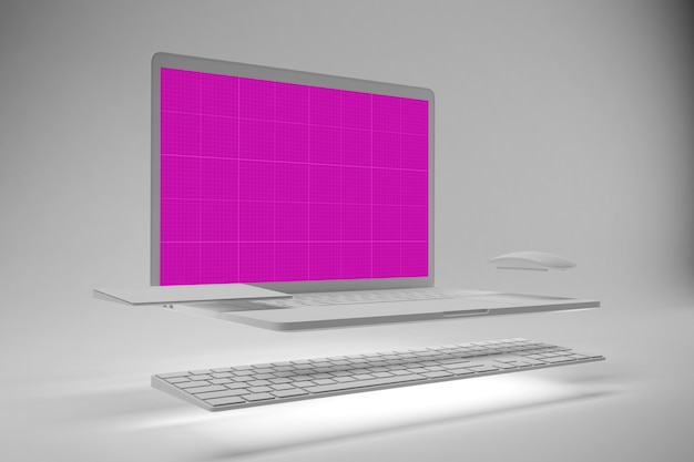 Reinigen Sie Laptop Pro Mockup