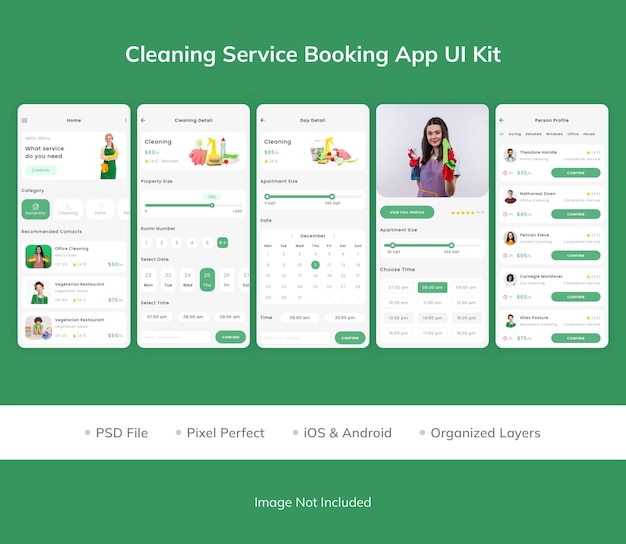 Reinigungsservice-buchungs-app-ui-kit