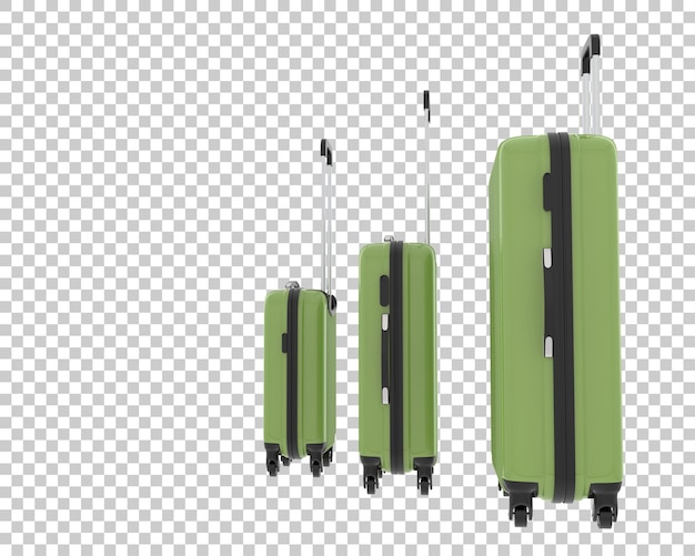 PSD reise-koffer isoliert auf dem hintergrund 3d-rendering-illustration