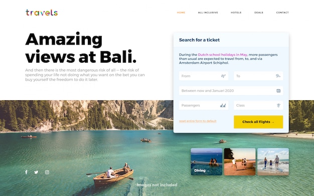 Reise-landingpage