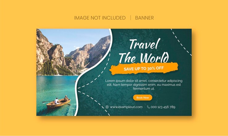 Reise- und Tourismus-Social-Media-Banner-Vorlage 1