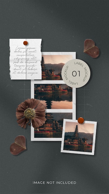 Reisefotorahmen moodboard mockup