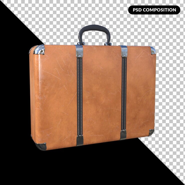 PSD reisetaschen isoliert premium psd