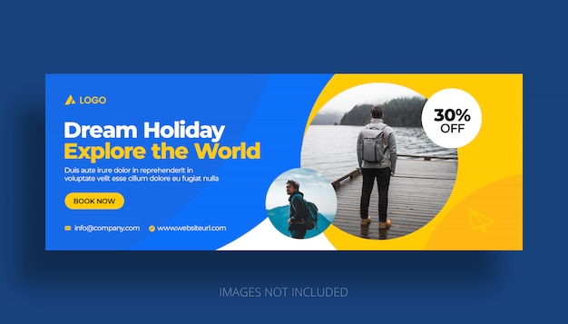 Reiseurlaub Urlaub Facebook Timeline Cover Vorlage
