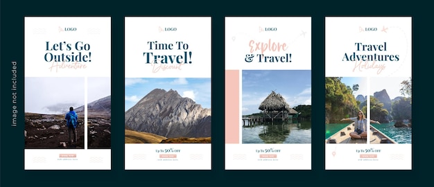 Reiseziel Instagram- und Facebook-Geschichte