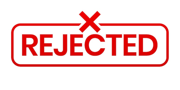 PSD rejected stamp symbol element transparent background