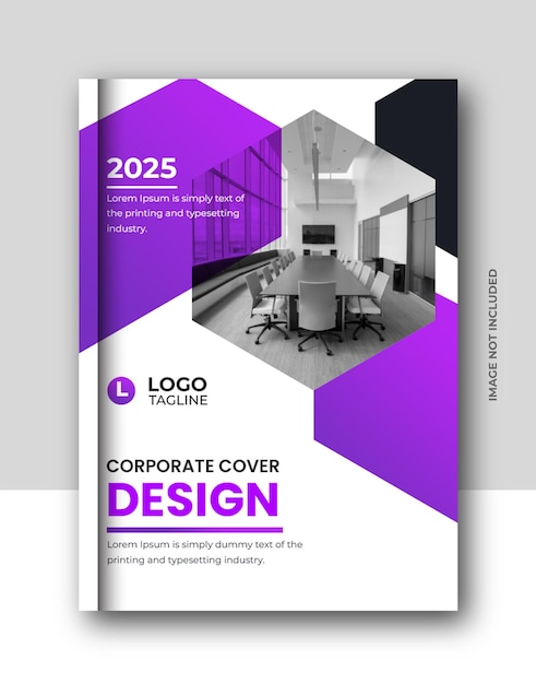 PSD relatório anual da empresa corporativa, brochura de negócios e design de capa de livro