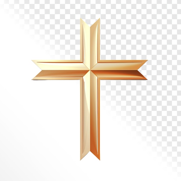 religiöses Kreuz auf durchsichtigem Hintergrund