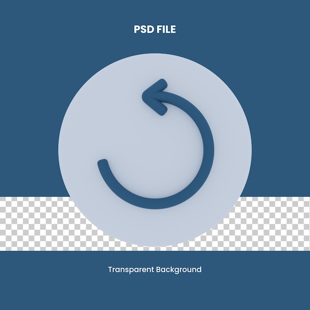 reloading arrow 3d rendering icon illustration arrow
