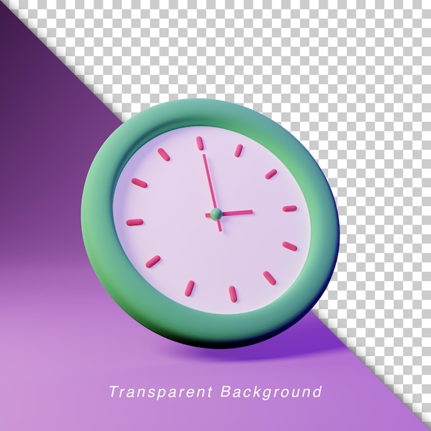 Reloj 3D 300 AM Fondo transparente