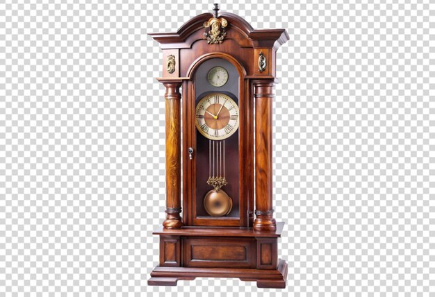un reloj de abuelo de madera con el número 2 en él