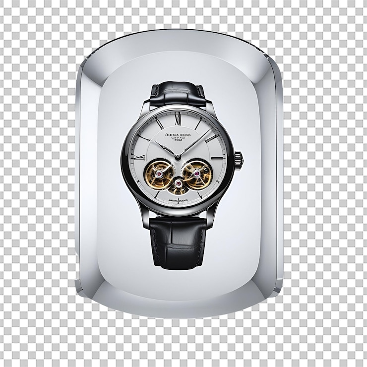 PSD reloj aislado en fondo transparente perfecto para diseños modernos o proyectos digitales creativos