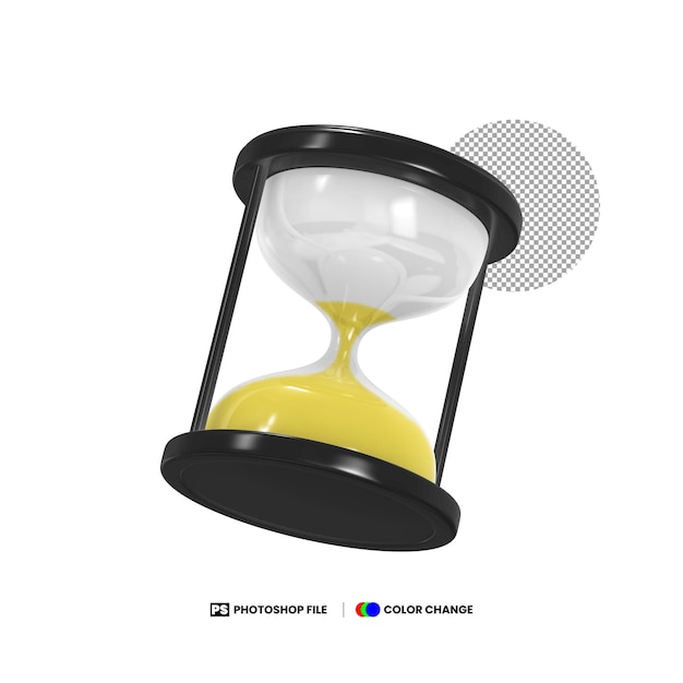 Reloj de arena de renderizado 3D