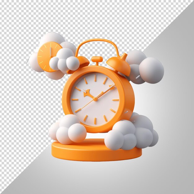 PSD reloj de despertador en 3d