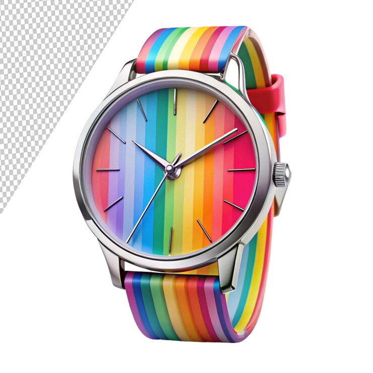 PSD reloj elegante psd en fondo transparente
