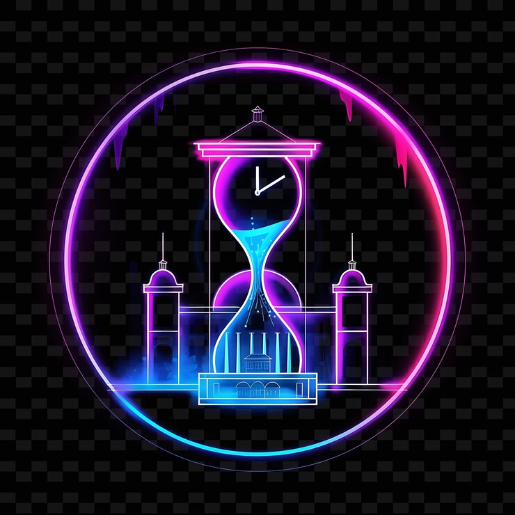 PSD un reloj con una hora de 9 00