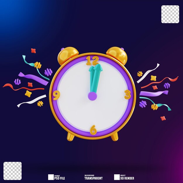 Reloj de ilustración 3d 2