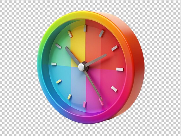 PSD reloj de pared de colores