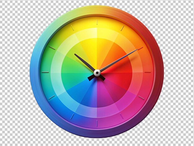 Reloj de pared de colores