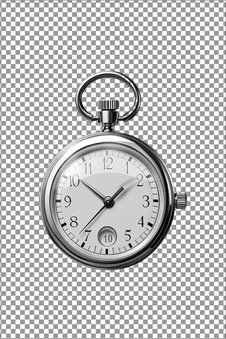 Reloj de tiempo Dispositivo de cronometraje preciso para medir el rendimiento de la carrera Hiperrealista Plai blanco aislado