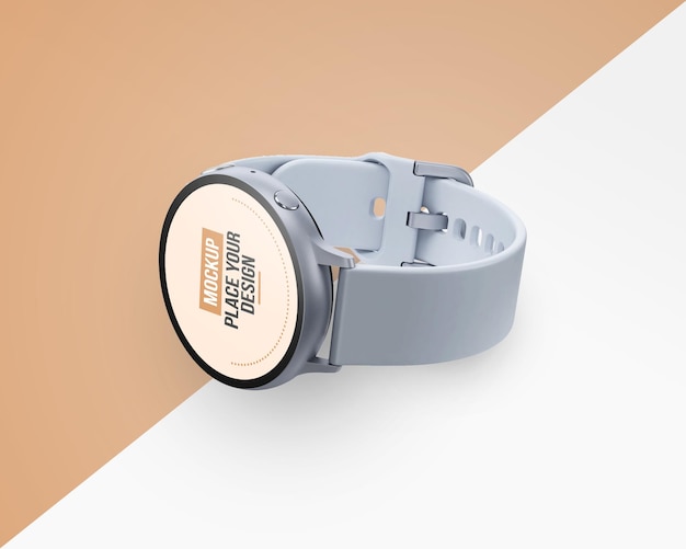 Relojes inteligentes modernos con maqueta de pantalla