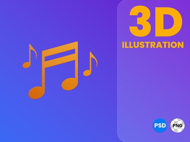 PSD remarque tune illustration 3d rendu