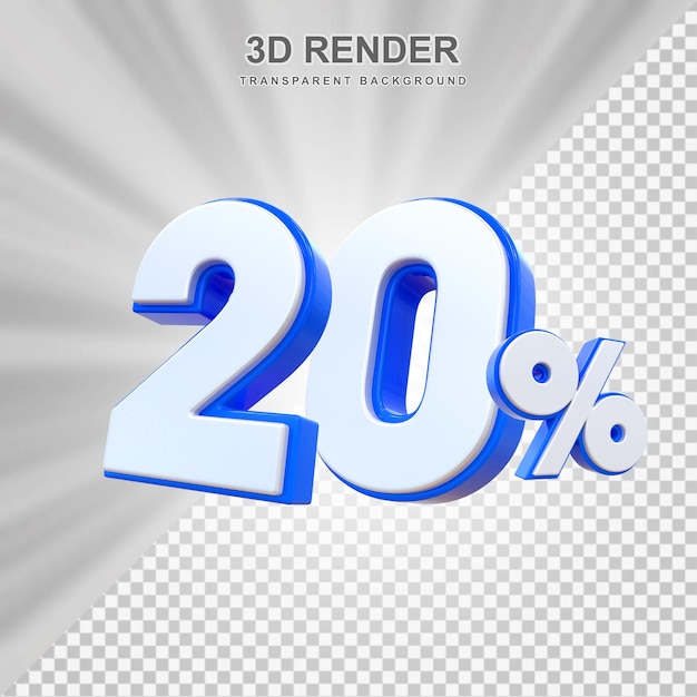 Une remise de 20% sur le numéro bleu.